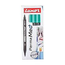 Luxor Perma Medium Marker Pen, Green (Pack of 10) (9000030169)