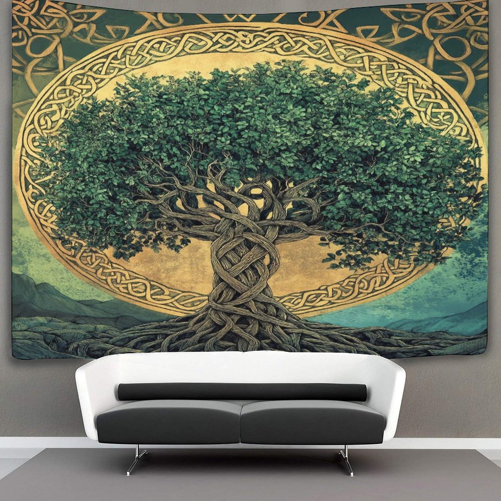 Kaiyun Style-5 Tree Of Life Tapestry Celtic Style Tapestries 3D Wall Hanging Home Decorations For Room 150Cmx200cm