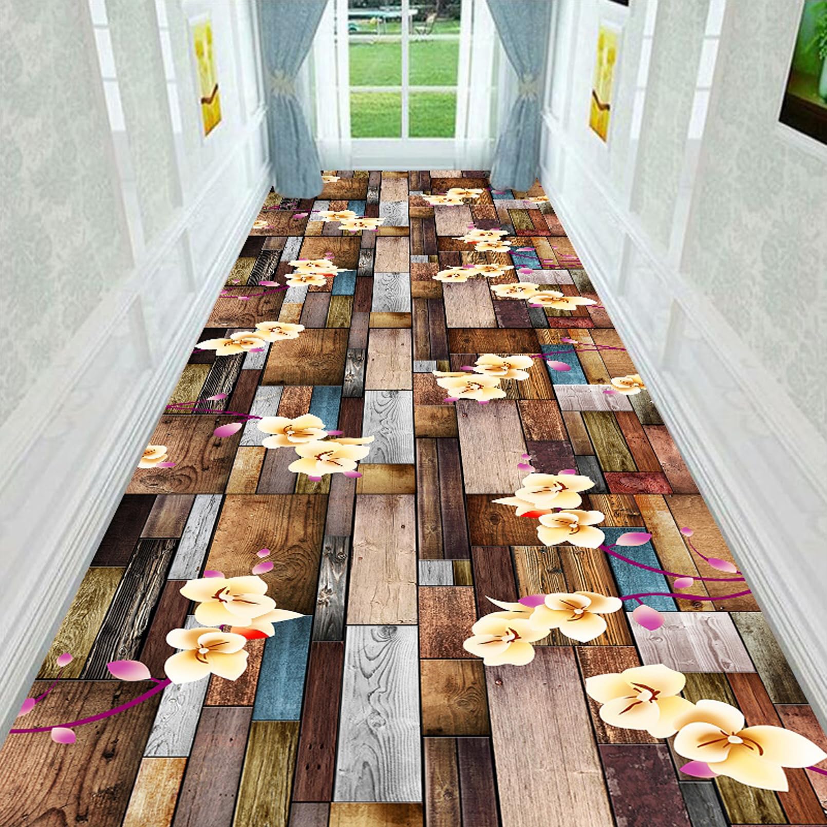 Tapis de cuisine extra long et durable avec support antidérapant robuste
