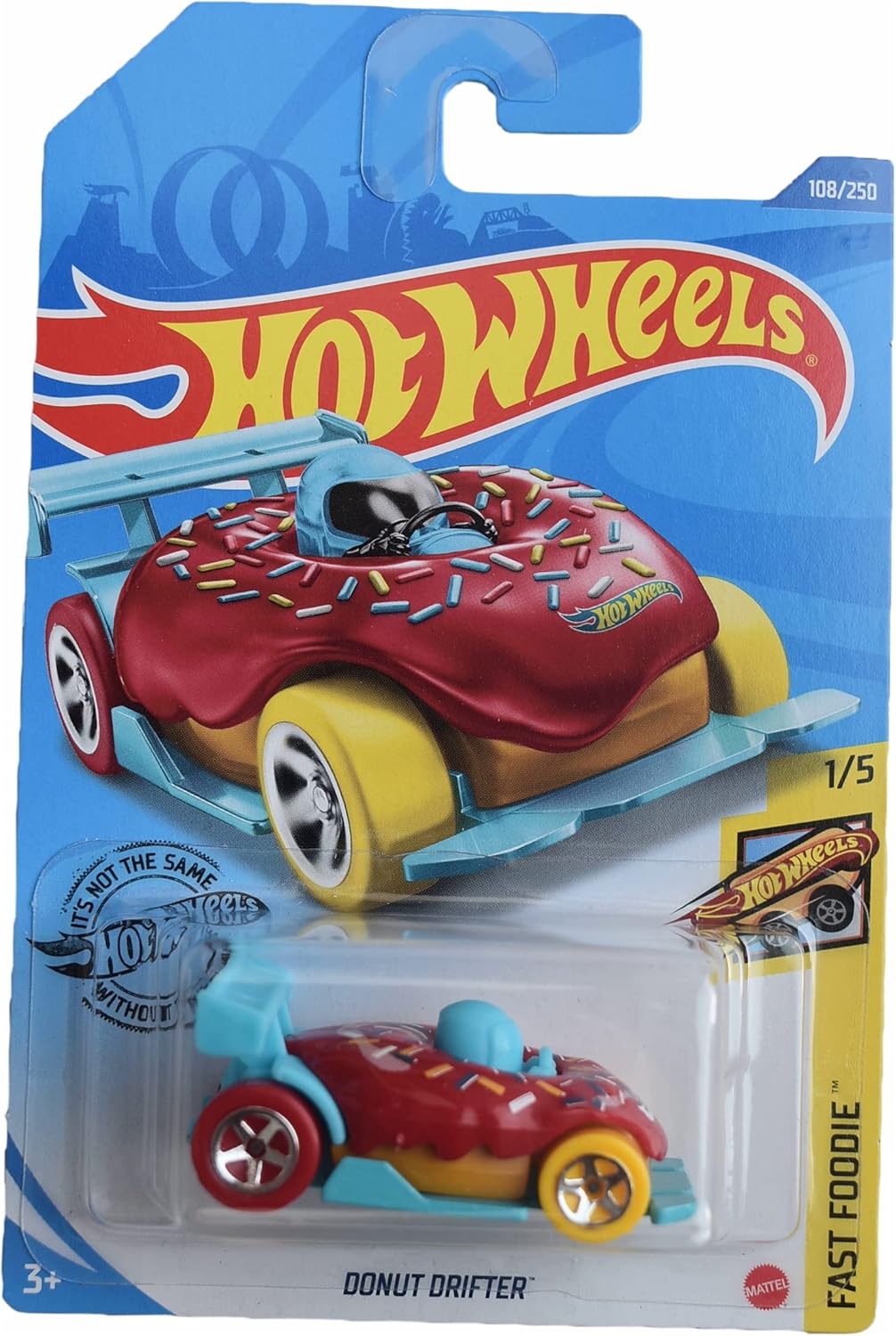 Hot Wheels Donut Drifter, [red] 108/250 Fast Foodie 1/5