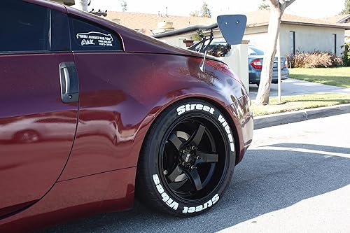 Miniatura 4 de Tire Stickers - Crea tu propio accesorio de letras de neumáticos personalizado - Bricolaje/Fácil/Pegamento y limpiador de retoque de 2 oz - Tamaño