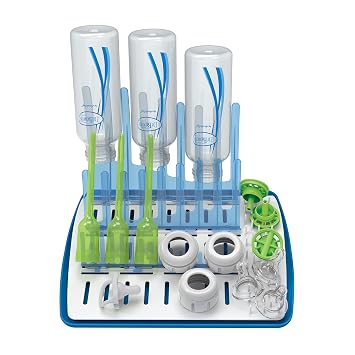 Dr. Browns Deluxe Electric Sterilizer for Baby Bottles and Other Baby Essentials & Dr. Browns Folding Baby Bottle Drying Rack for Easy Storage, Dry Nipples