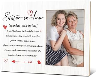 Sister In Law Photo Frame, Thank You Appreciation Gifts For Sister In Law, Sister-in-law Definition Picture Frame Gifts For Birthday Christmas, Wedding Gifts For New Sister In Law -130