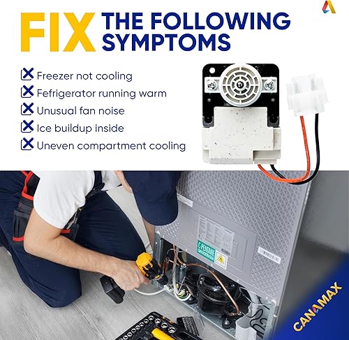 Miniatura 9 de Motor de ventilador evaporador 242077702 A03788604 A03788606 FDQC18EL4F 242077705 Motor de soplador para refrigeradores Frigidaire, Kenmore de