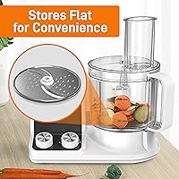 Vista 4 de NutriChef Disco de corte y trituración para procesador de alimentos, acero inoxidable, compatible con NCFP8, desmontable y extraíble, apto