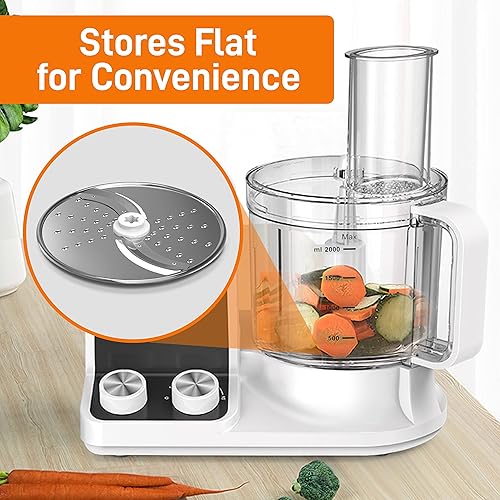 Miniatura 4 de NutriChef Disco de corte y trituración para procesador de alimentos, acero inoxidable, compatible con NCFP8, desmontable y extraíble, apto para