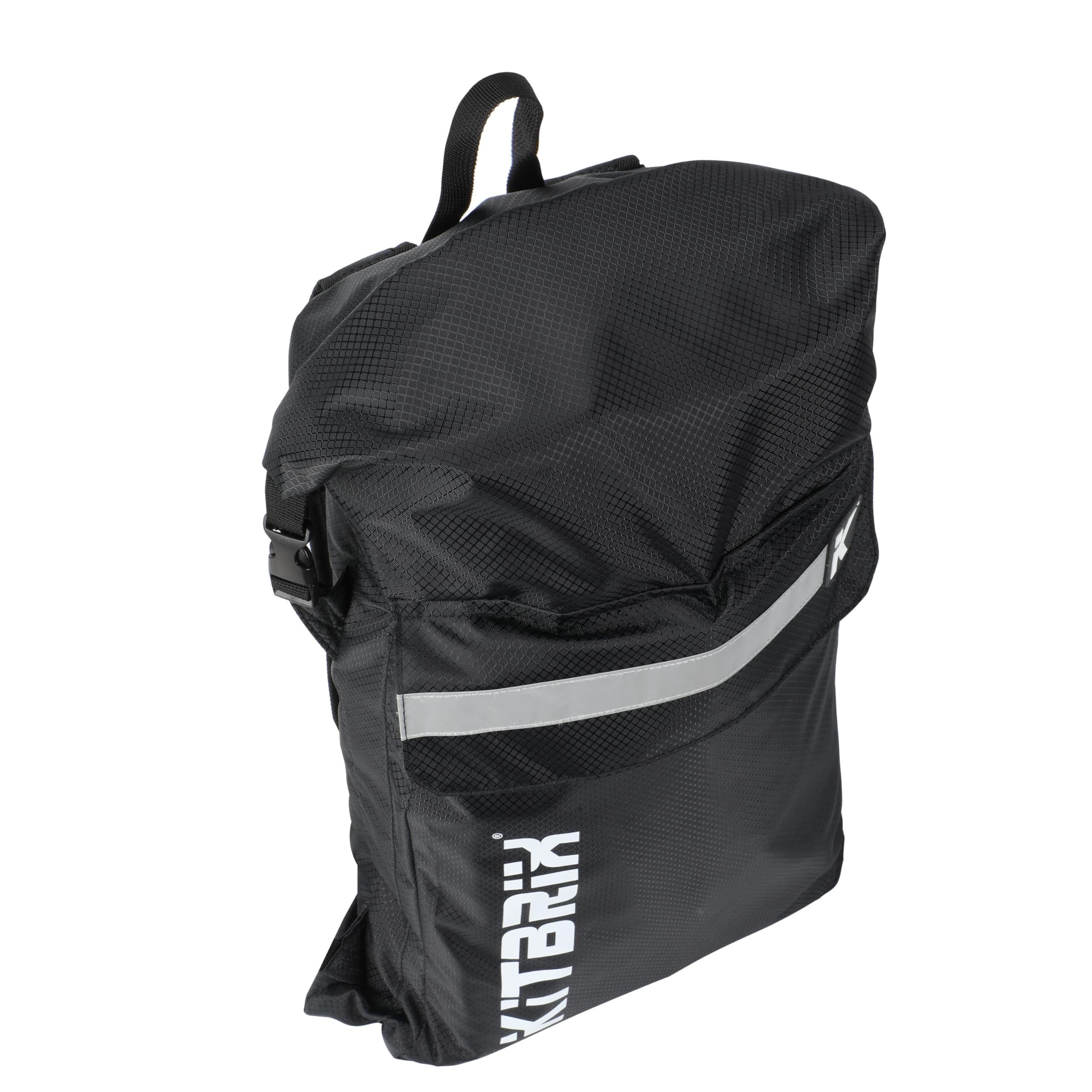 POKIT Mochila Day Bag - Mochila para ciclismo/senderismo - Mochila plegable impermeable 25L - Negro/Azul - Kit organizado 8