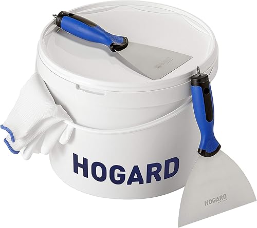 Miniatura 9 de HOGARD Cuchillo de masilla de 4 pulgadas, el mejor cuchillo para juntas para tus herramientas de paneles de yeso, hecho de acero inoxidable,