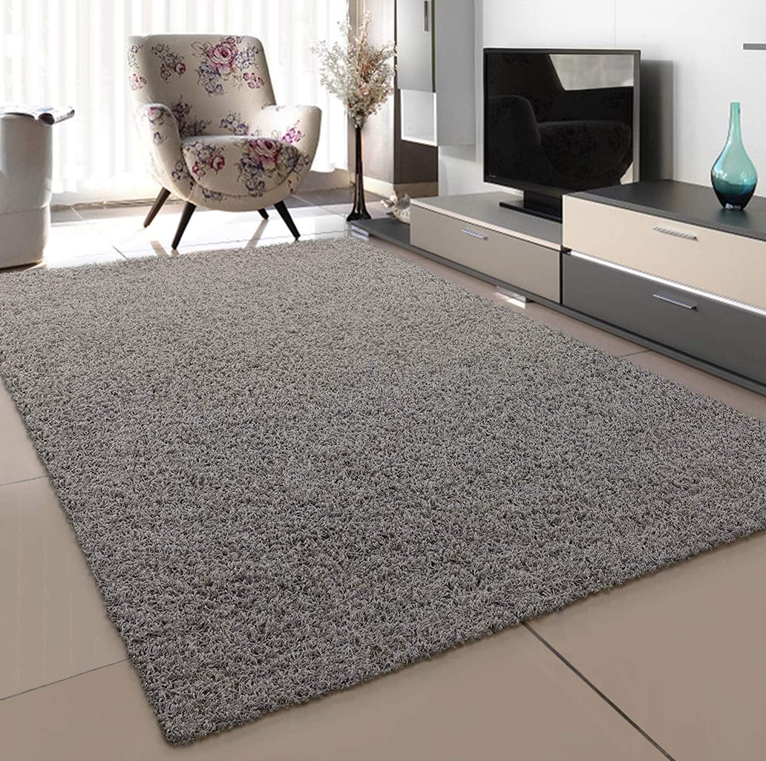 SANATPolypropylene Rug 60 x 110 cm Light Grey