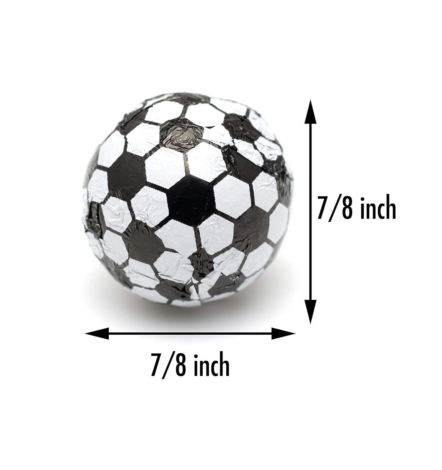 CandyOut Chocolate Soccer Balls 2 Pound - Foil Wrapped Chocolate Candy in Sealed Bag