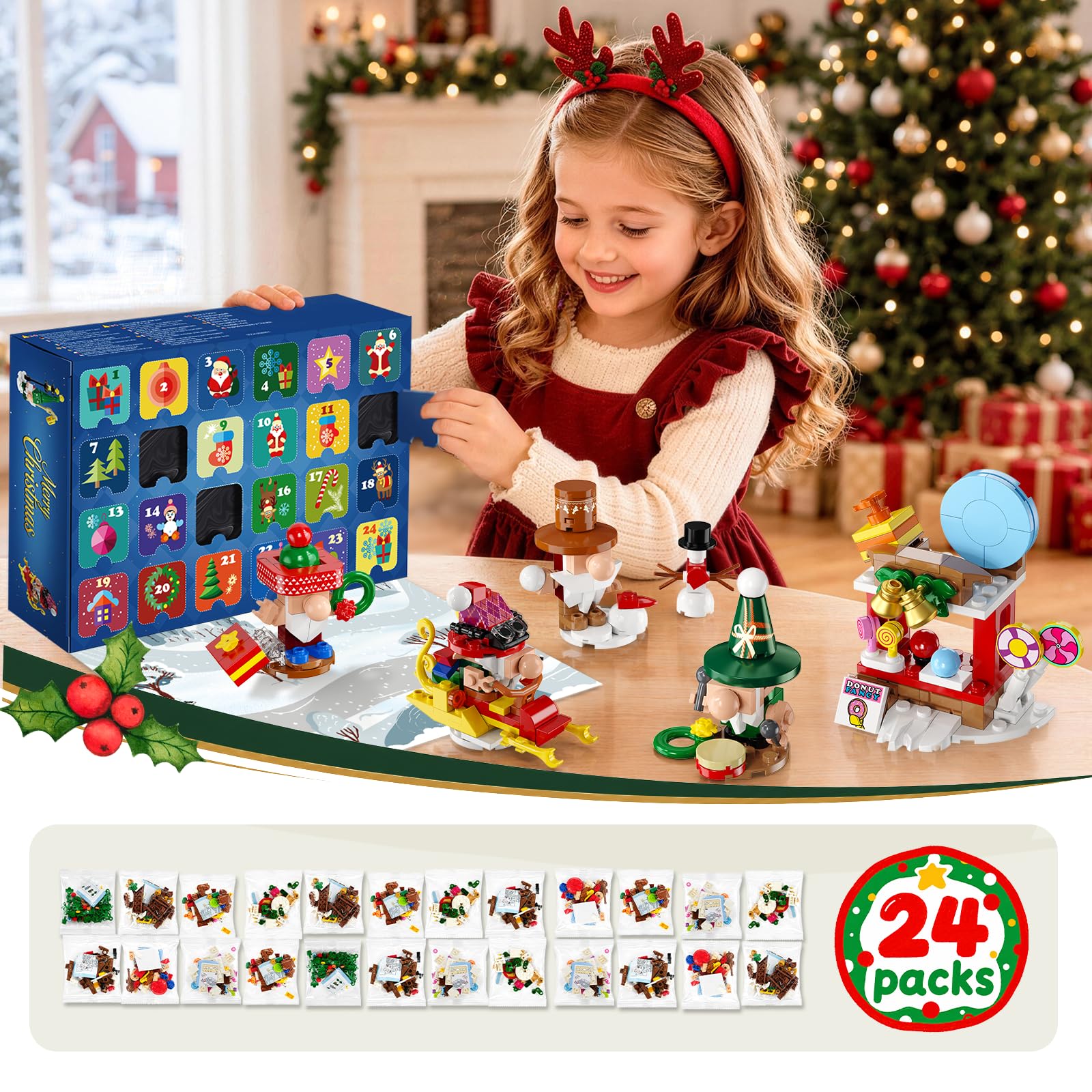 PLAXSOON Calendario Avvento 2026 Villaggio Gnomi di Natale Bambini 8+