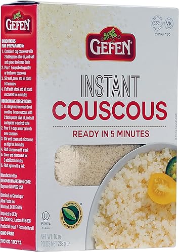 Miniatura 3 de Gefen Cuscús israelí instantáneo, 10 onzas (paquete de 3  total 30 onzas). Hecho con trigo de sémola, listo en 5 minutos