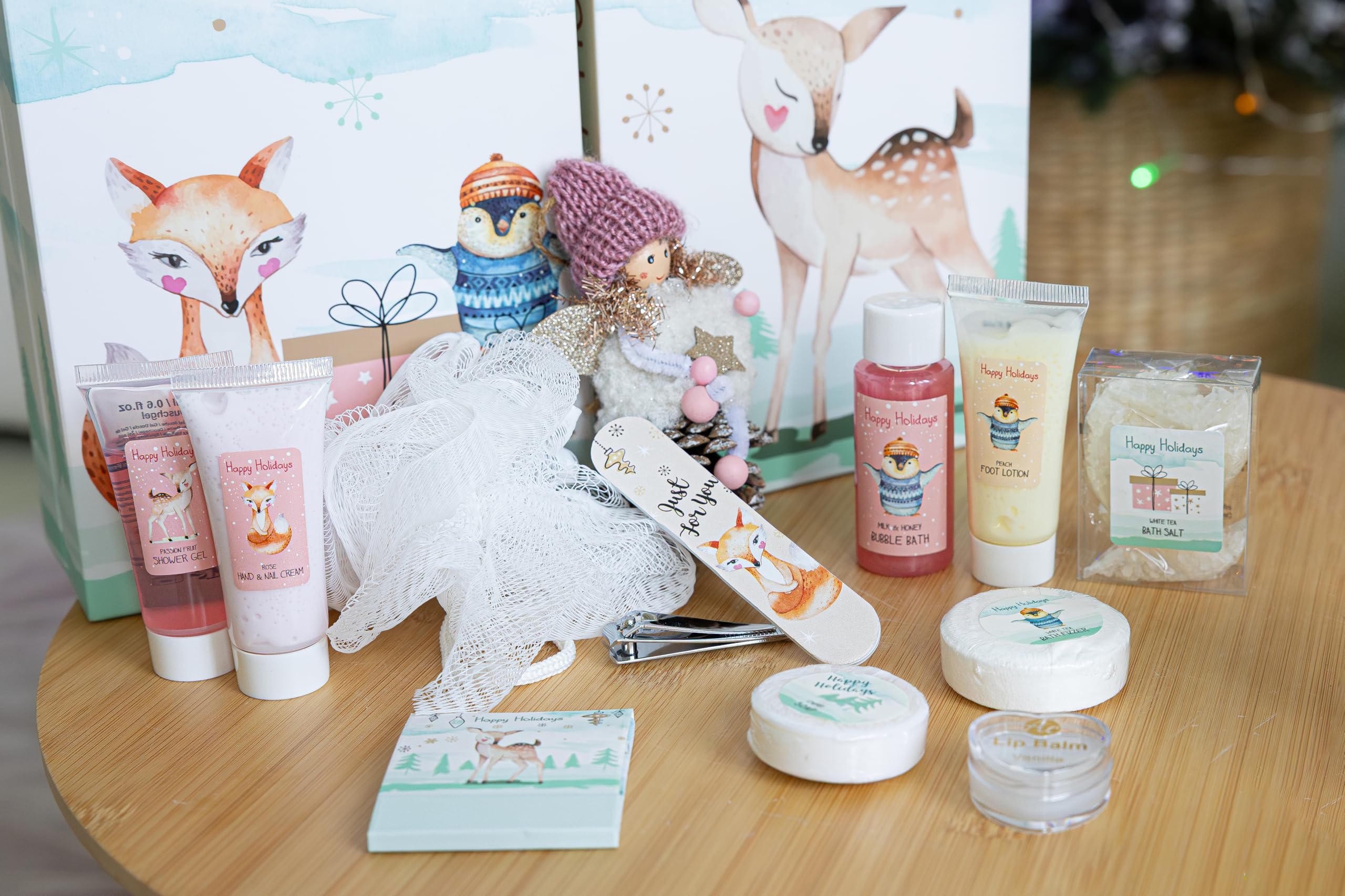 Accentra Calendario dell’Avvento 2025 per ragazze con 24 prodotti per la cura del corpo – Beauty con body lotion, bombe da bagno frizzanti, bagnoschiuma, shampoo e molto altro – Calendario di Natale