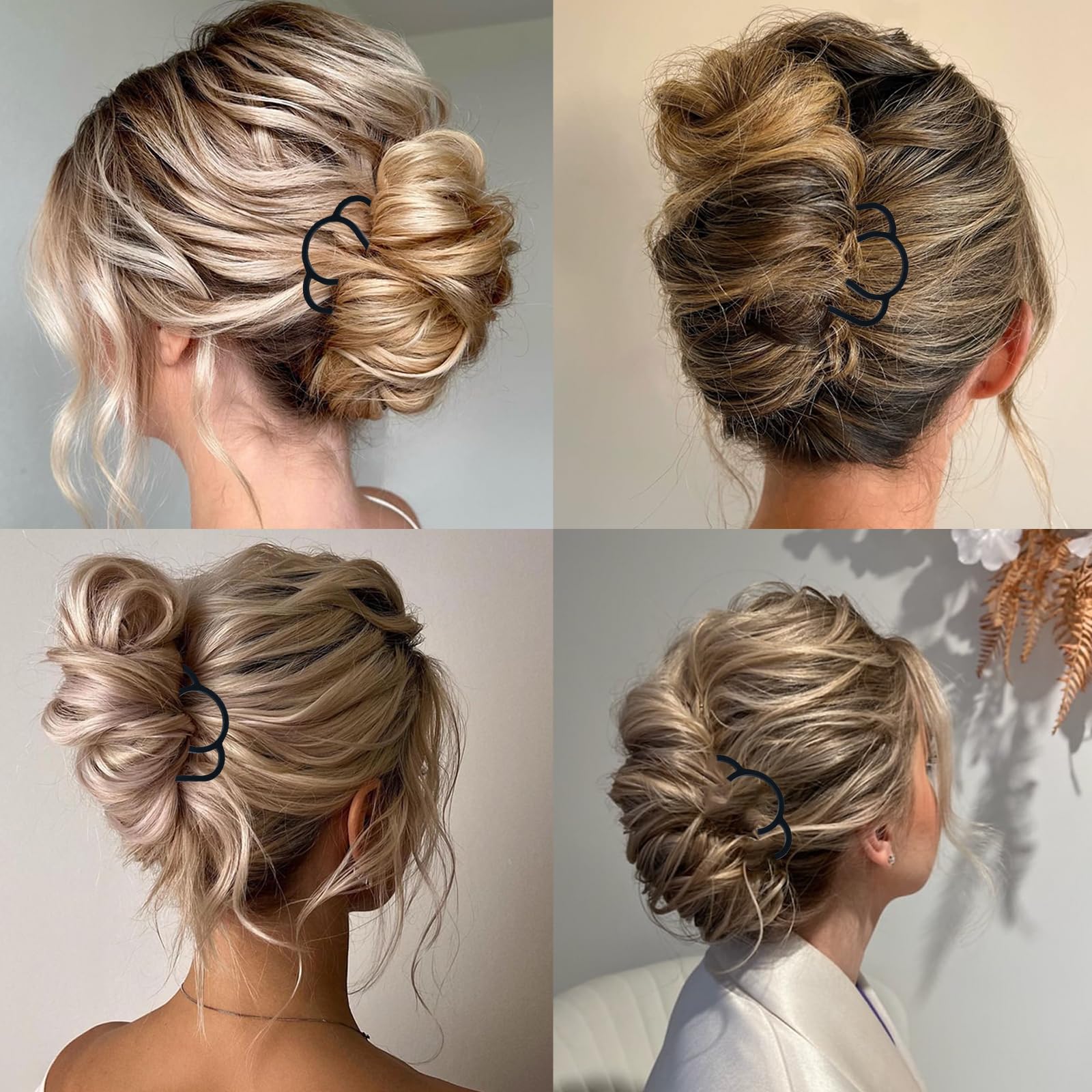 10 Metal Hair Pins For Updos Styling Tools Accessories GIXUSIL 6pc Metal U Shaped Hair Pins, French Style Hairpins  main image 4