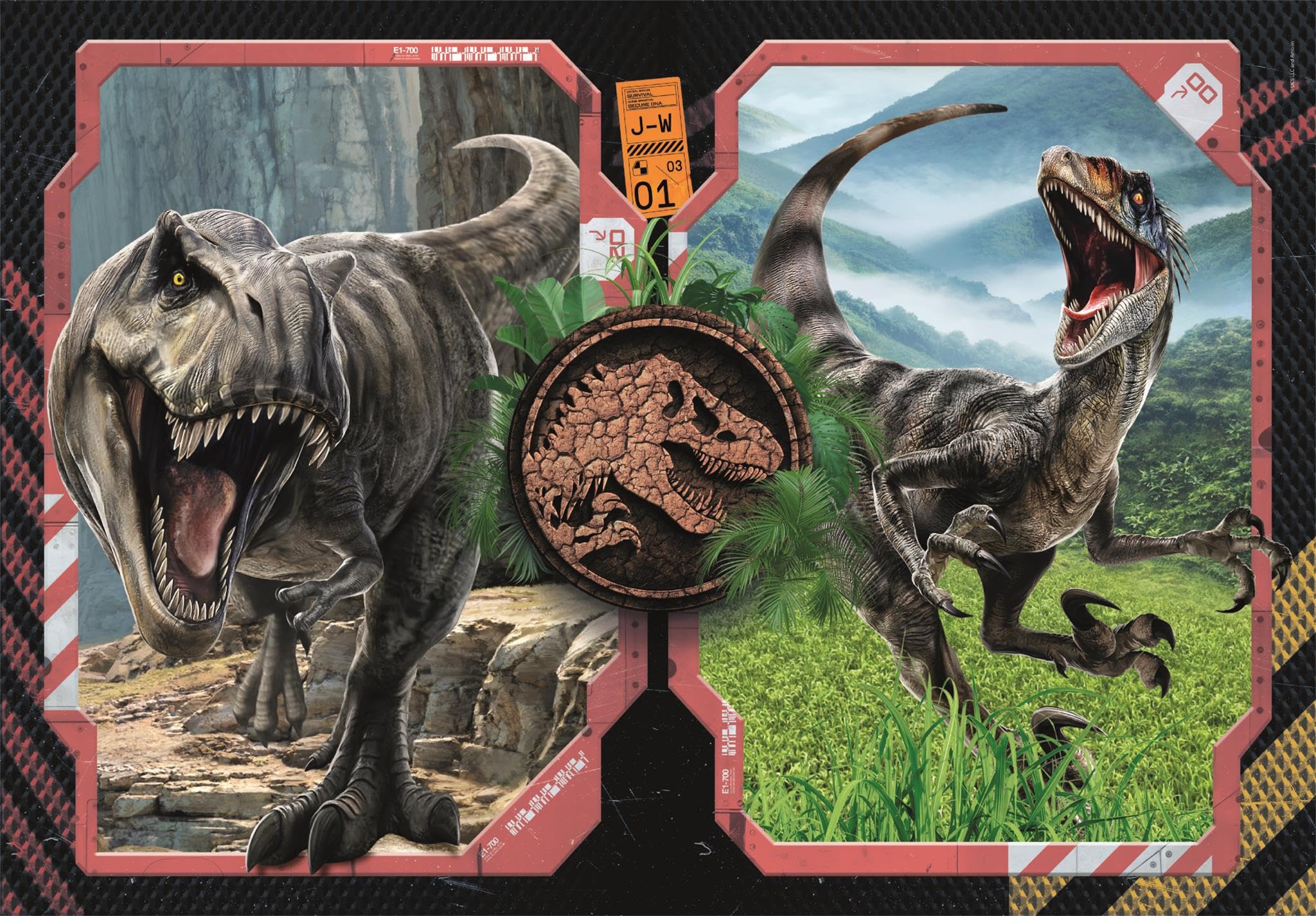 Clementoni - Puzzle pour Enfants Jurassic World - 60 Pièces Maxi