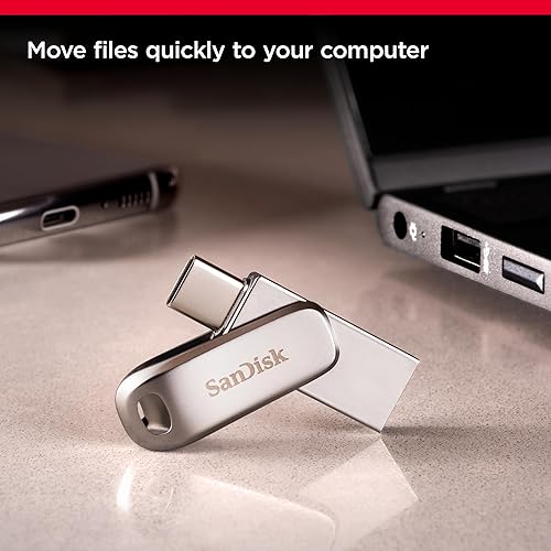 Miniatura 4 de SanDisk Unidad Ultra Dual Luxe USB Tipo-C de 1 TB - Hasta 400MBs - SDDDC4-1T00-GAM46