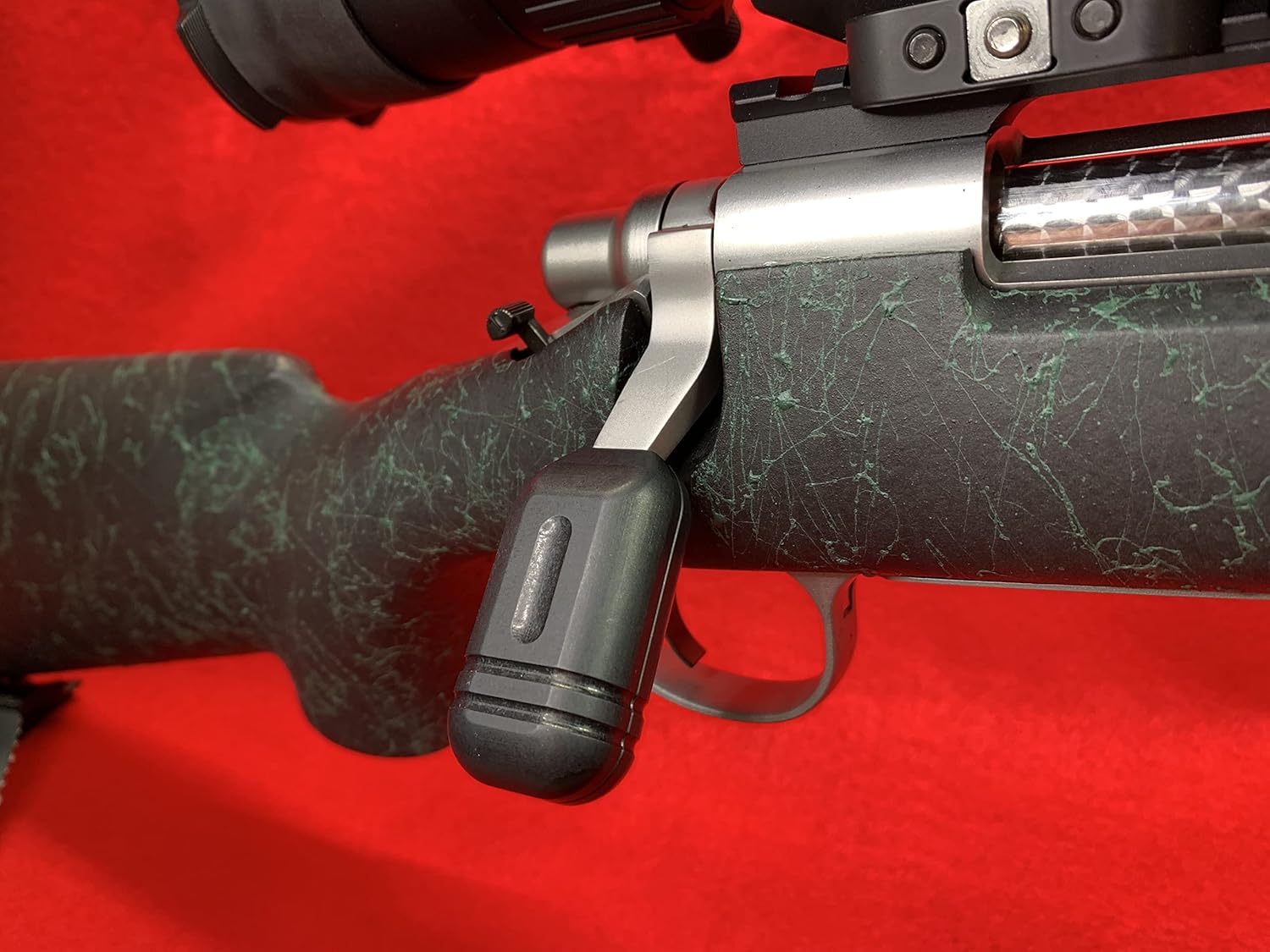 Remington 700 Bolt Action Knob Extension Handle - Aluminum Bolt On/Clamp On, Tactical Version Type #1