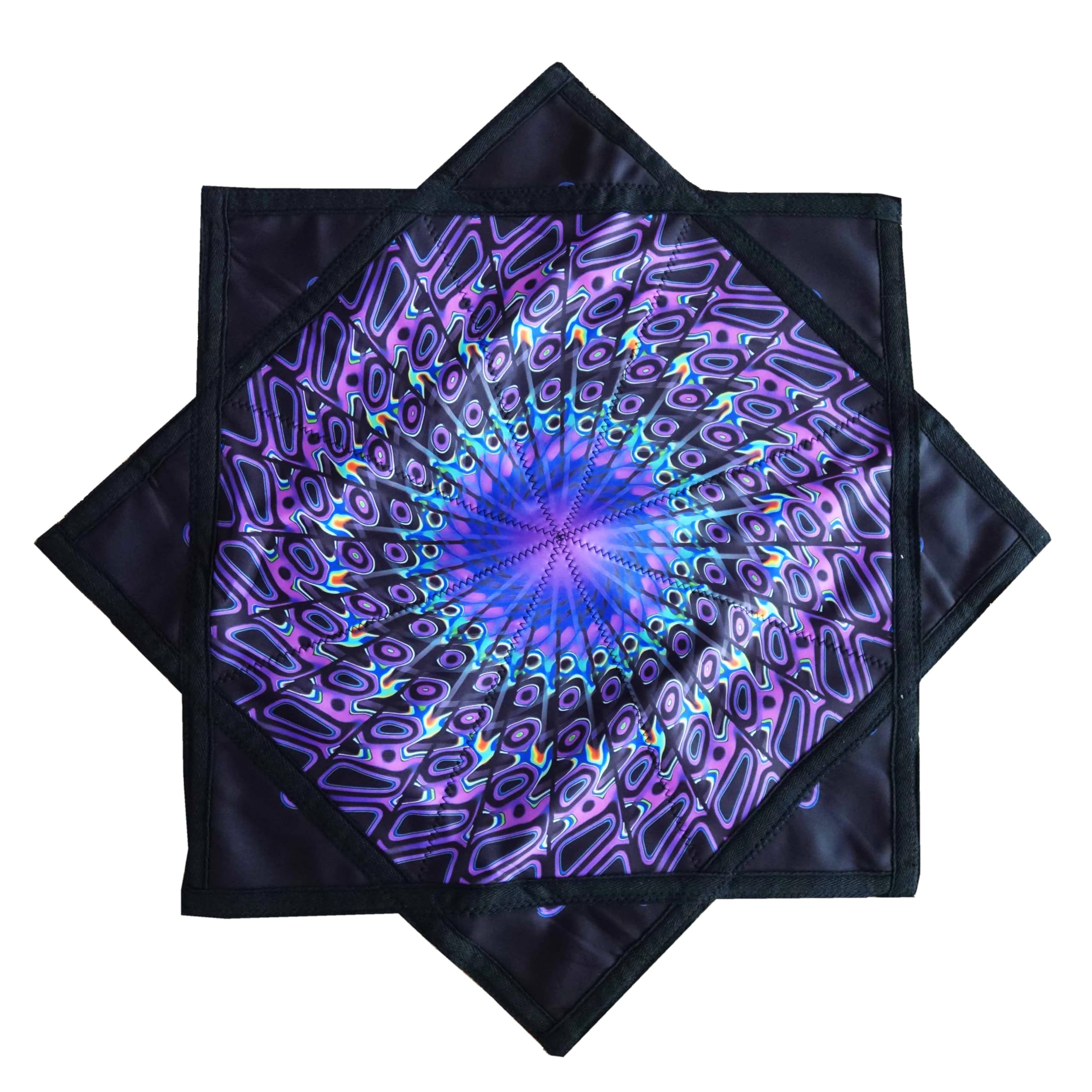 Seabaras Flow Star Luminous Rotating Fabric Toy in the Dark, Flowstar UV Duplex Print Dapostar, 67 cm R07, R07-style2*, 26