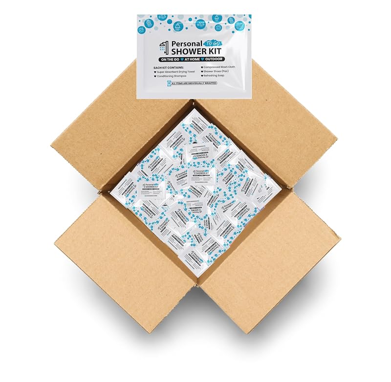 Kit compacto de banho pessoal para viagem pH Advantage – Pacote com 50