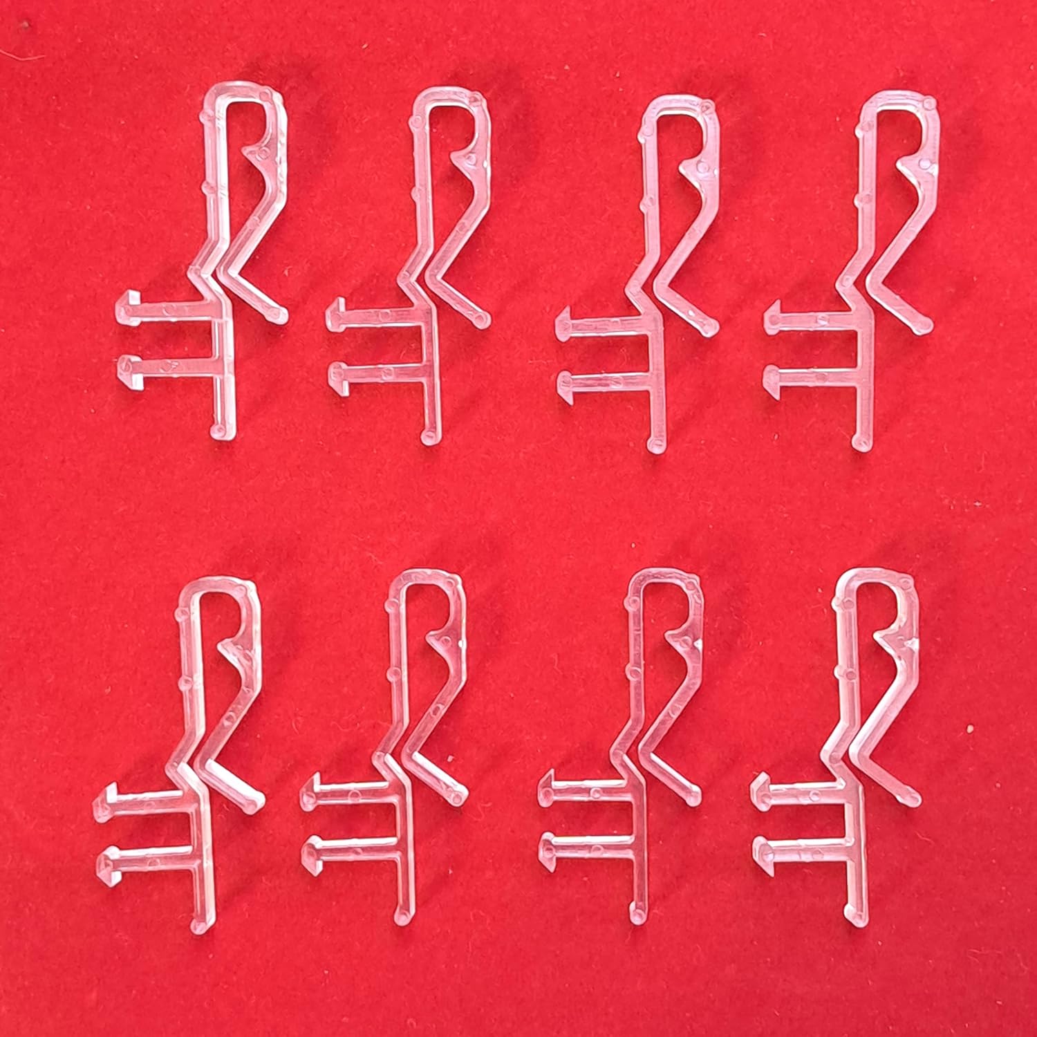 数量8. 木製隠しバランスクリップ フェイクウッド ベネチアンブラインド (ショートクリア 1234)