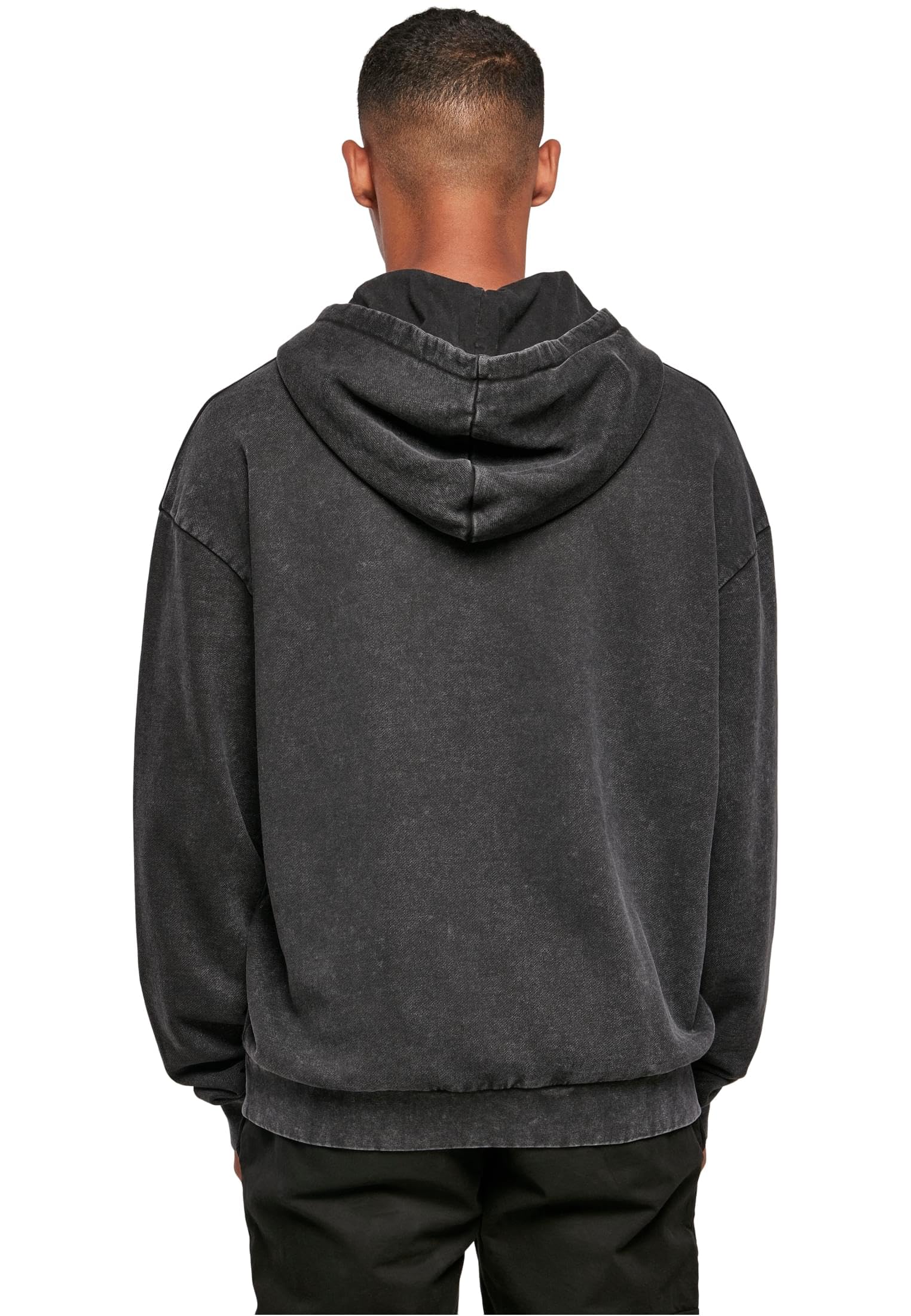Build Your Brand Acid Washed Oversized Hoody Sudadera con Capucha para Hombre