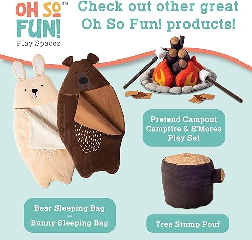 Miniatura 6 de MindWare Camper Playhouse  Pretend, Fuerte interior para niños  Juego de 43 x 55 x 36 pulgadas hecho de lona de algodón  Fácil montaje y fácil de