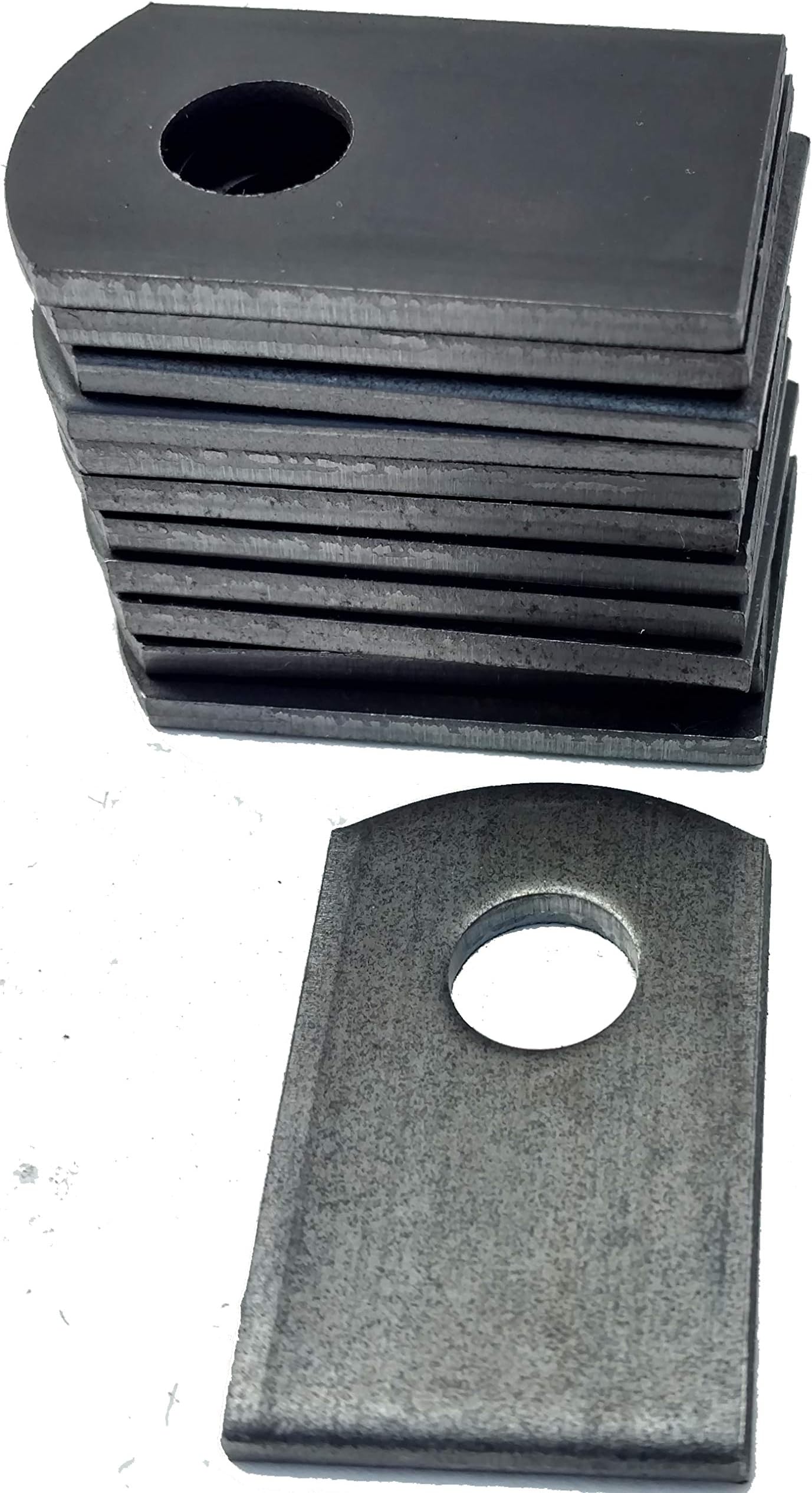 Weld On Steel Flat Tab Brackets 1" x 1 1/2" x 1/8" Lot of 12 Brackets