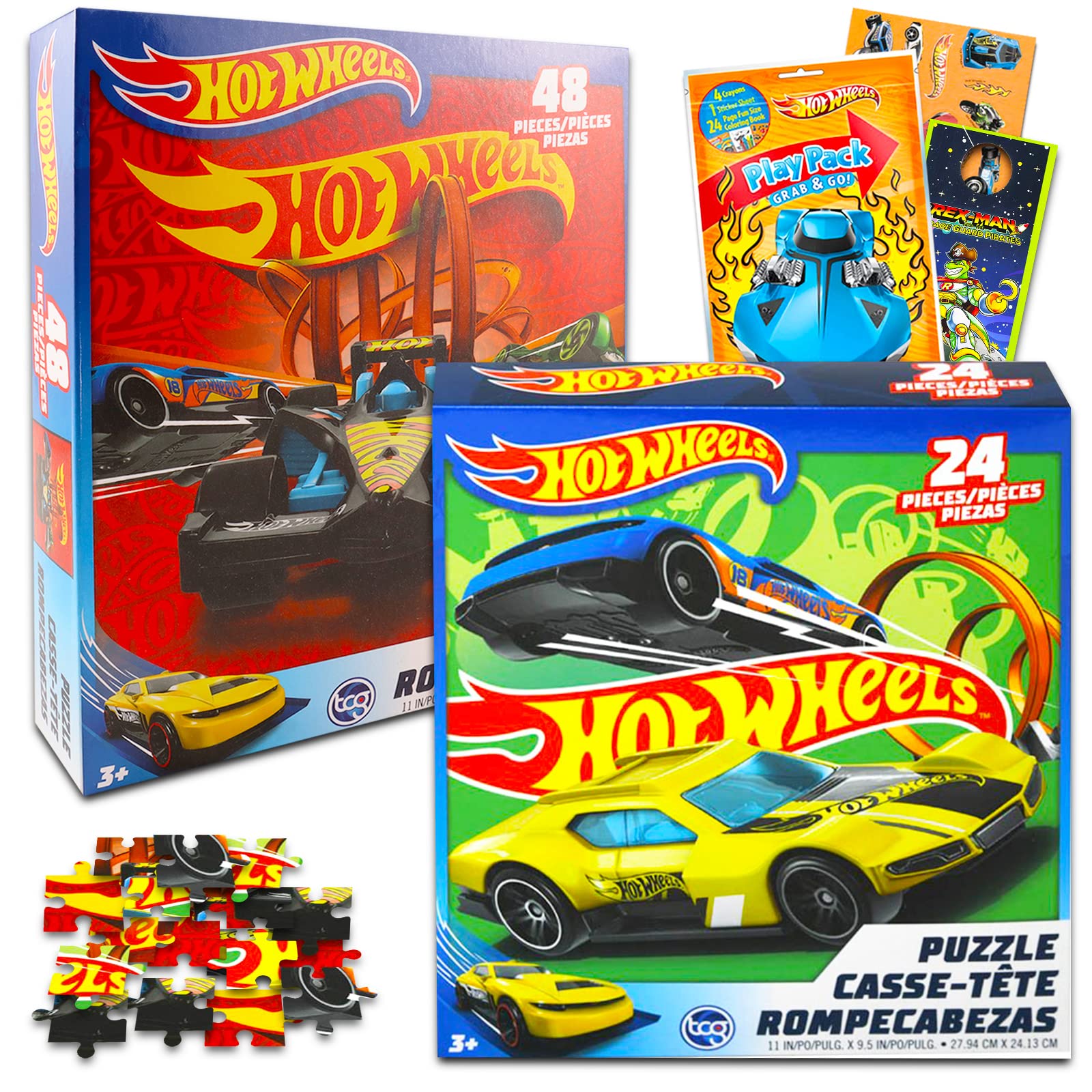 Buy Hot Wheels Jigsaw Puzzle Set Hot Wheels Activity Set 4 Pack Hot Wheels Puzzles for Kids