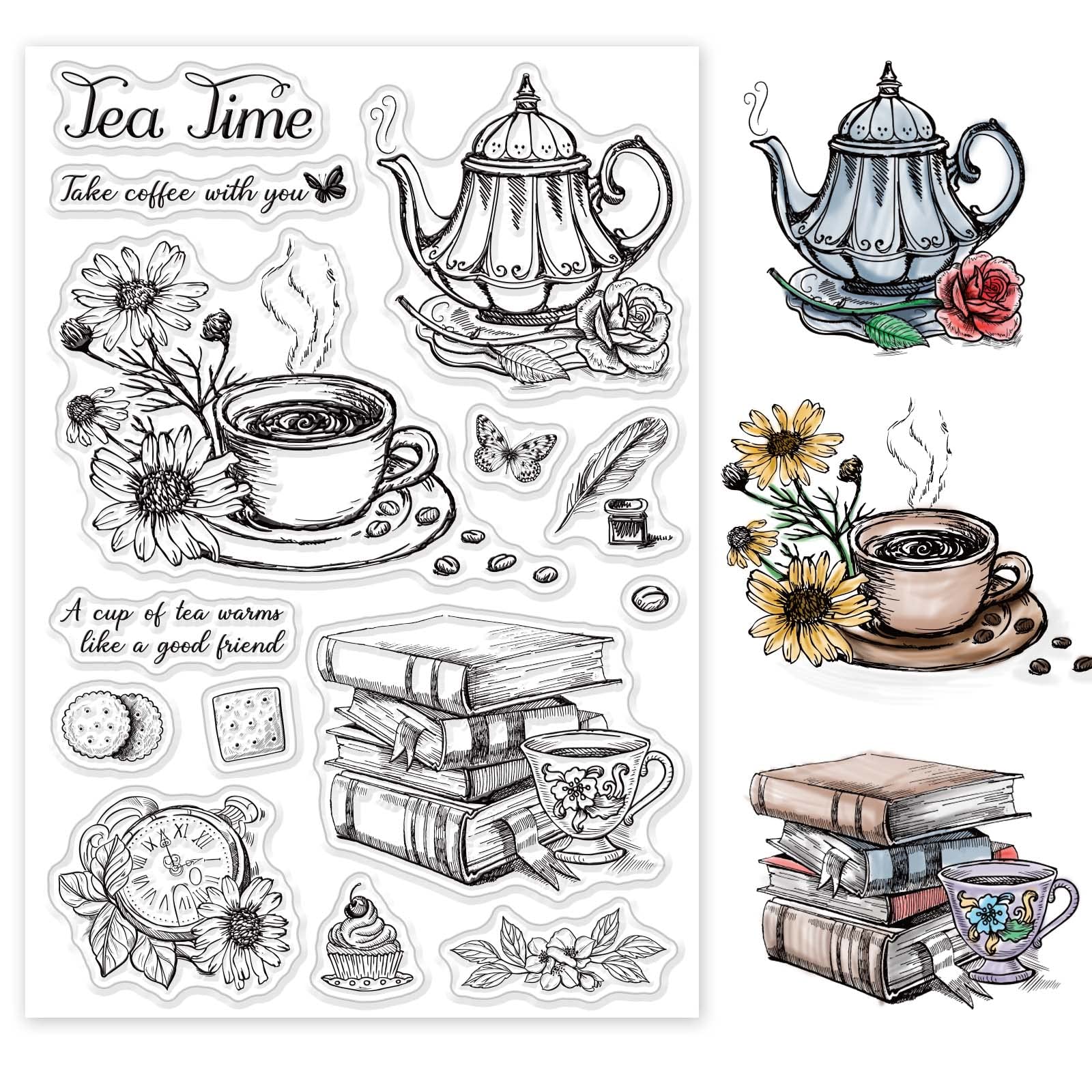 Vintage Book Clear Stamps - DIY Scrapbooking -13 Vintage Book Clear Stamps - DIY Scrapbooking -13