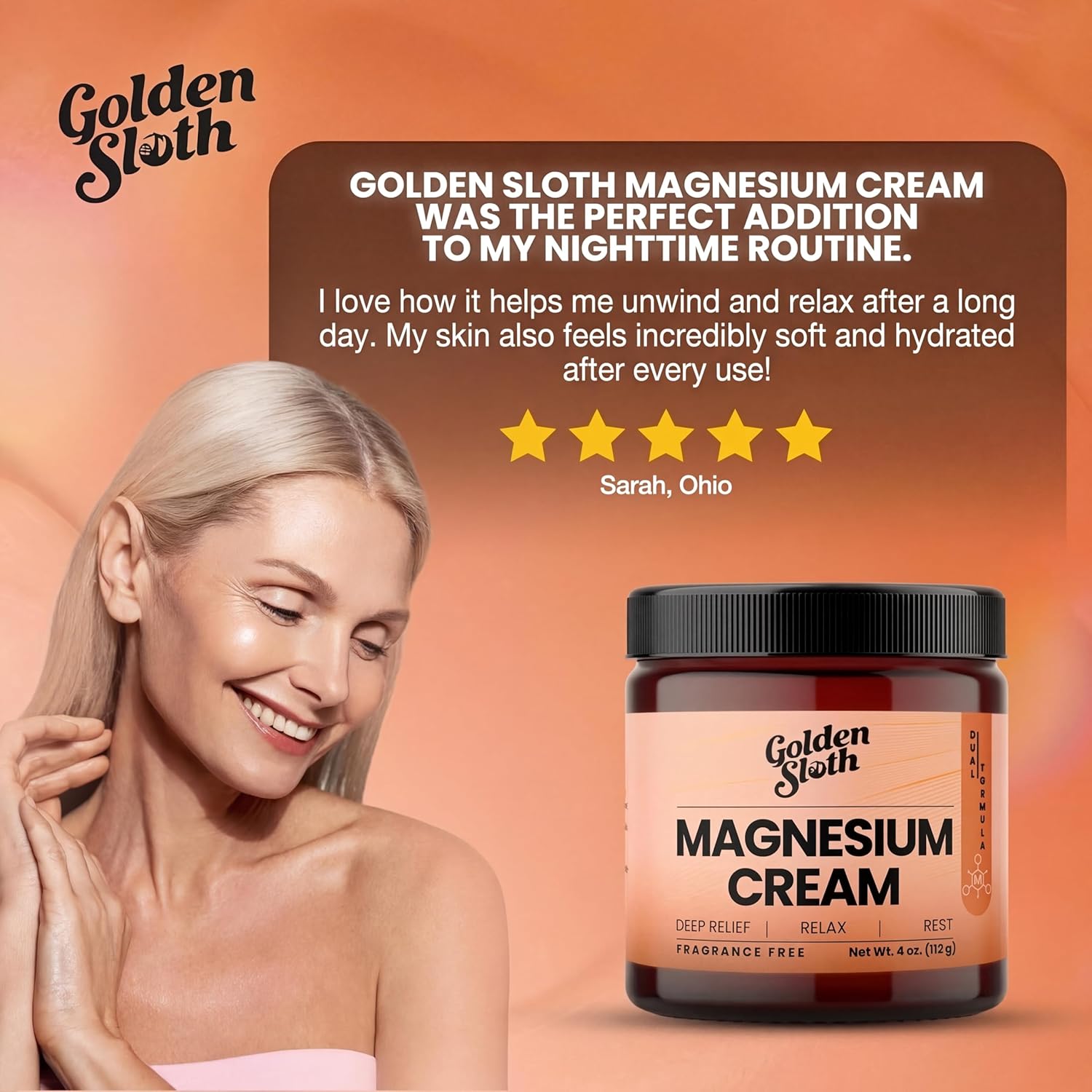 Magnesium Cream - Unscented Topical Lotion - Highly Concentrated with 2 Types of Magnesium, Made in USA, All-Natural