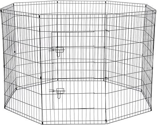 Corralito de ejercicio para perros para mascotas corral para cachorros al aire libre parte trasera o delantera jaula de cerca perrito conejo gatos