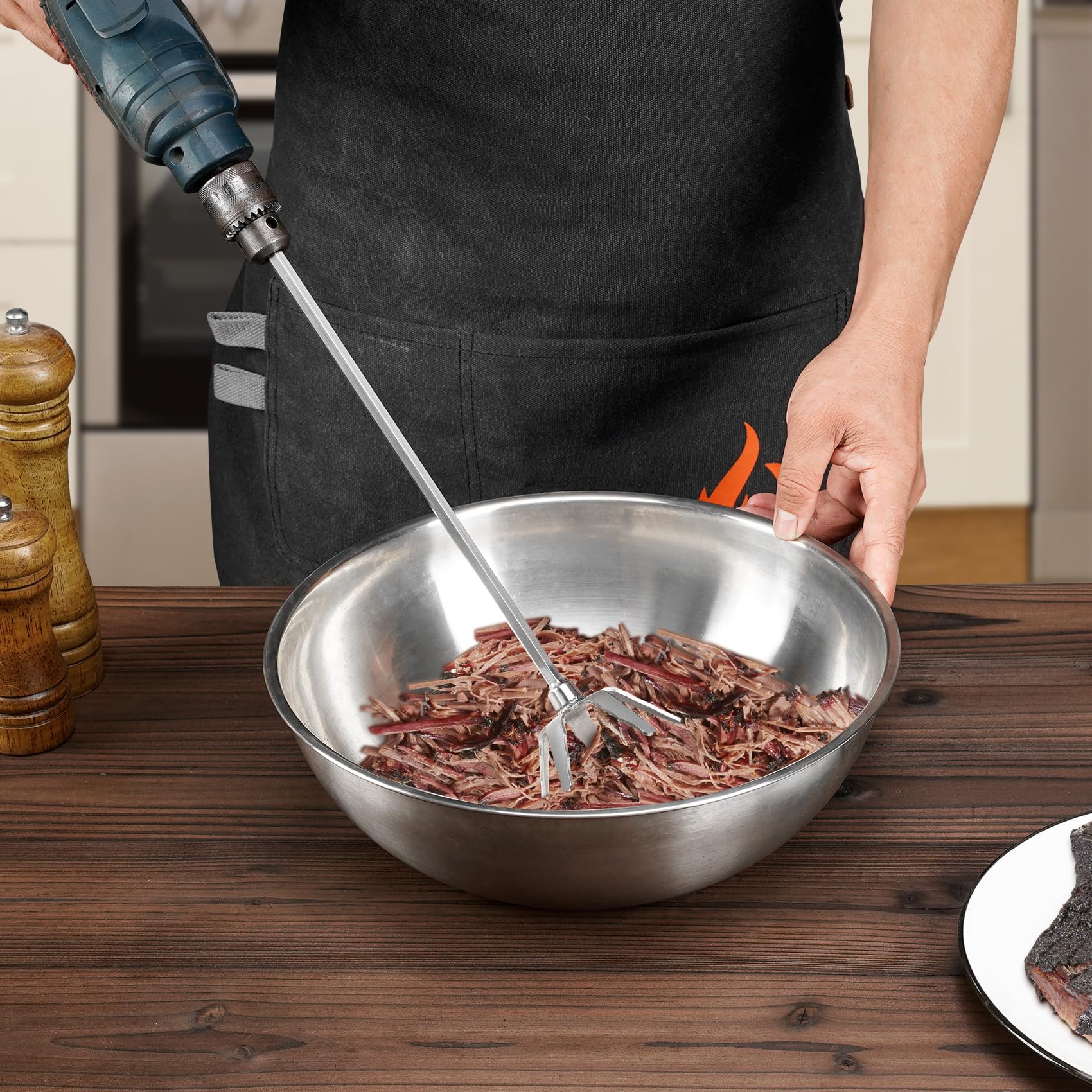 Acero inoxidable de 3 pulgadas onlyfire cerdo extractor used con taladro de mano estándar