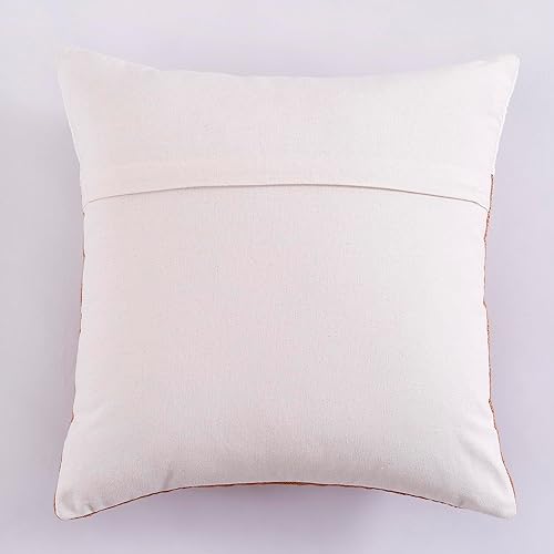 Miniatura 4 de Labhanshi Funda de almohada de arcoíris blanco y rosa funda de almohada bohemia para regalo de Año Nuevo 20 x 20 pulgadas