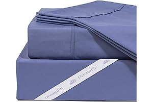 Dream Fit Sheets: Sheets Degree 5 Bamboo Rich With Dreamflex Corner Band (King, Blue)