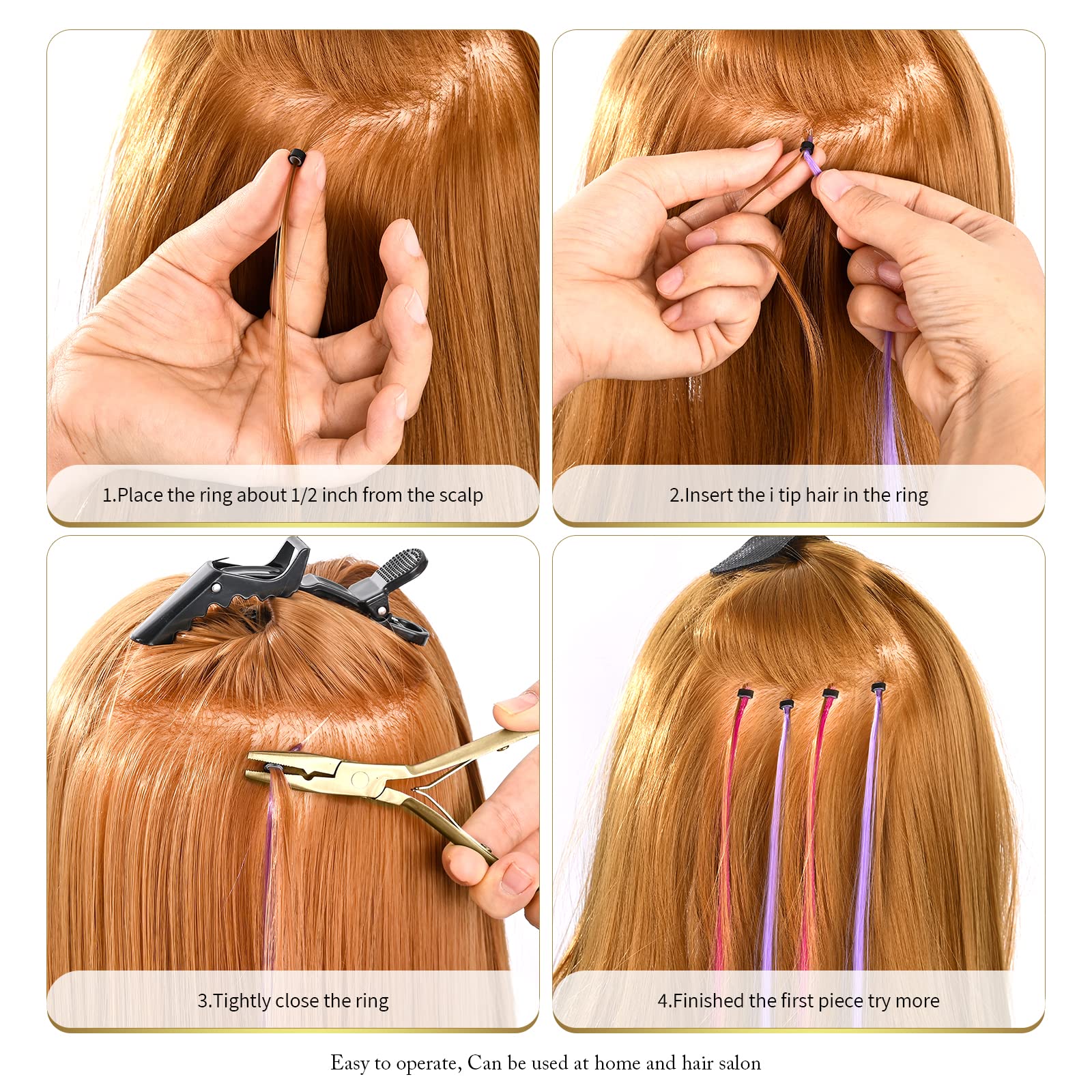 Alicates Rectos Para Extensiones De Cabello Y Herramienta Pa