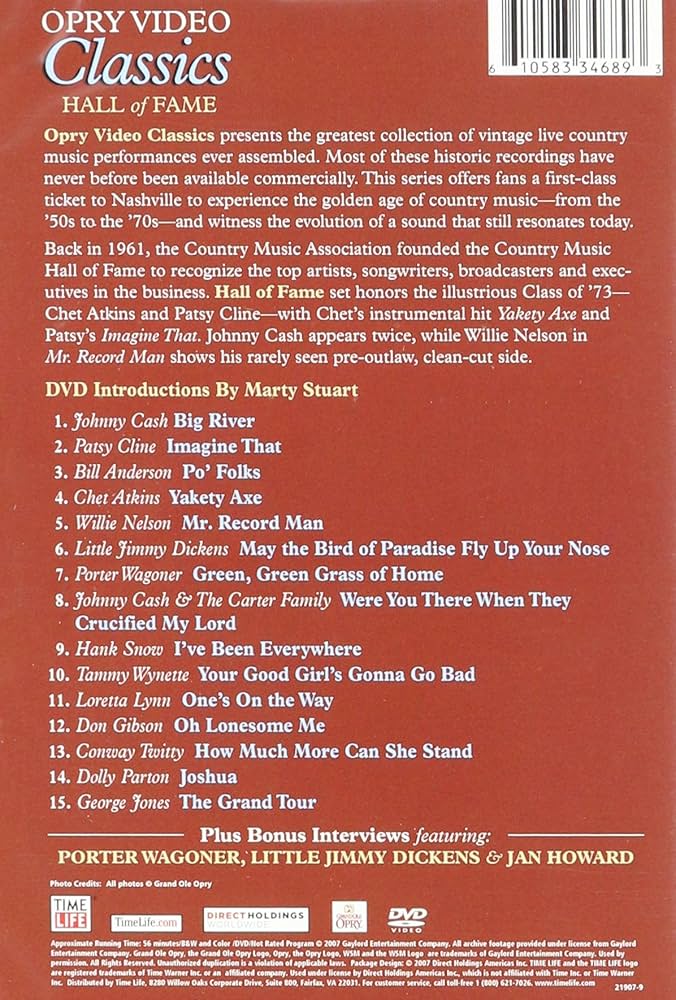 Amazon.com: Grand Ole Opry Video Collection: The Hall of