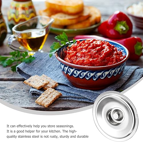 Miniatura 5 de DOITOOL Cubierta para olla de cocina, tapa de olla de acero inoxidable, tapa de sartén pequeña, tapa de olla de condimento, tapa de cacerola, tapas