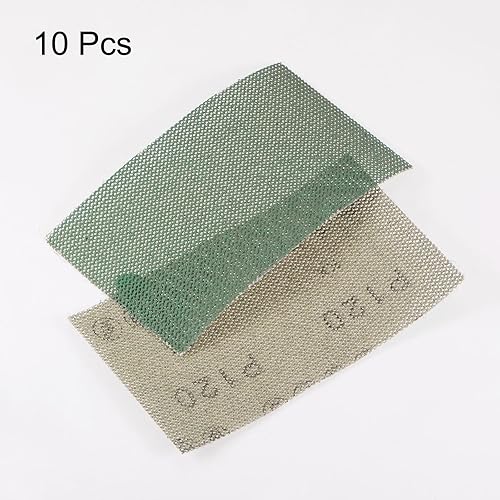 Miniatura 9 de HARFINGTON 10 hojas de pantalla de lijado de malla de 180 granos de 2-34 x 5 pulgadas, papel de lija húmedo o seco, almohadillas abrasivas sin polvo