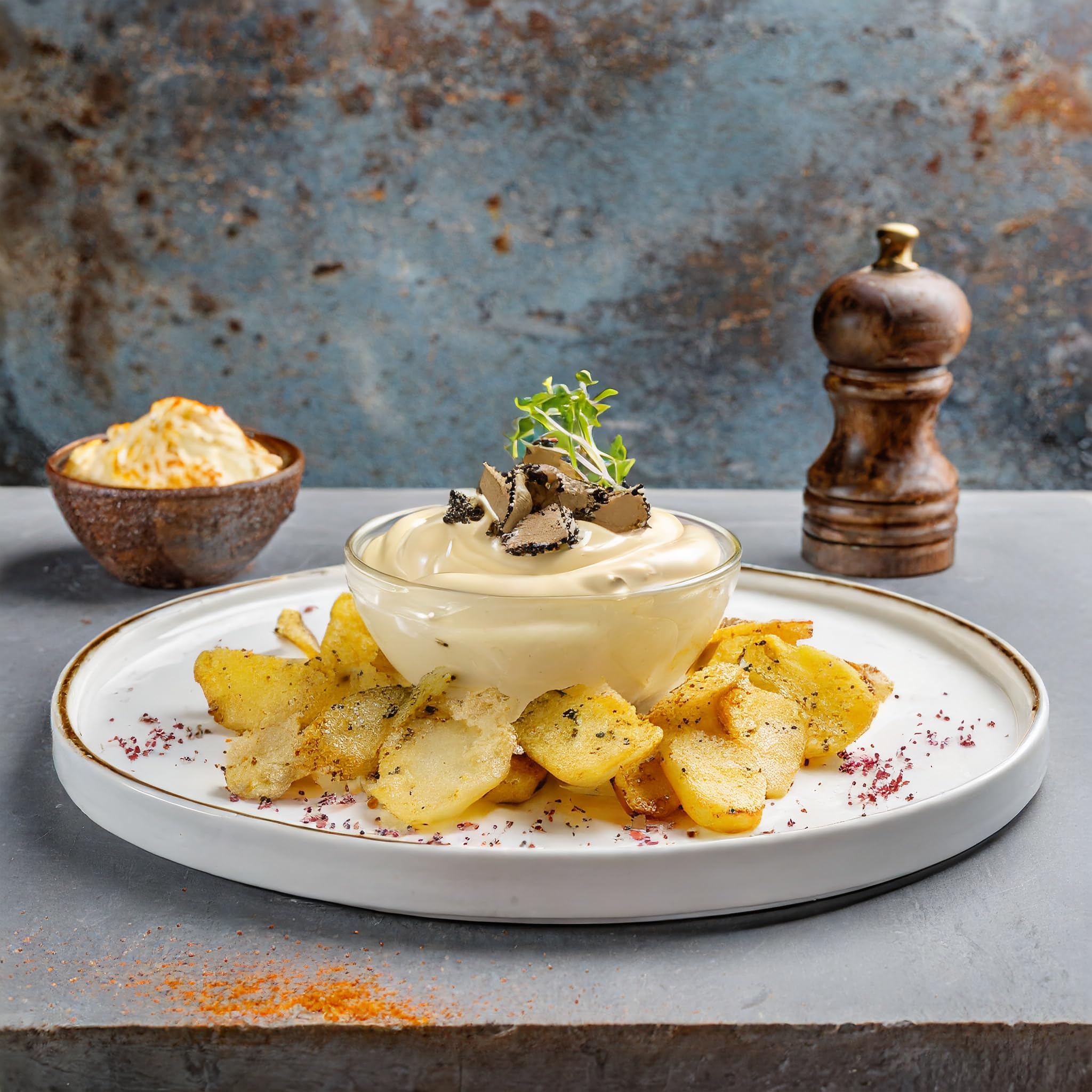 Borgunto® SOMMERTRÜFFEL-MAYONNAISE 36x90g – 3% Tuber Aestivum Vitt • Glutenfrei, ohne Konservierungsstoffe und Farbstoffe