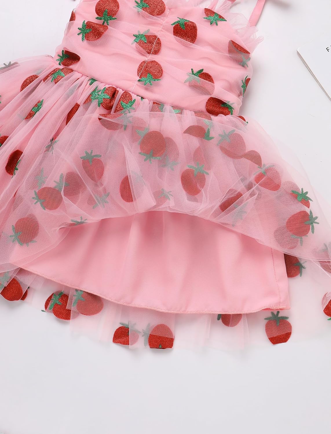 FYMNSI Toddler Baby Girl Dress First Birthday Valentine Outfit Ruffle Heart Tulle Tutu Dress Flower Girl Cake Smash Dresses - Image 6