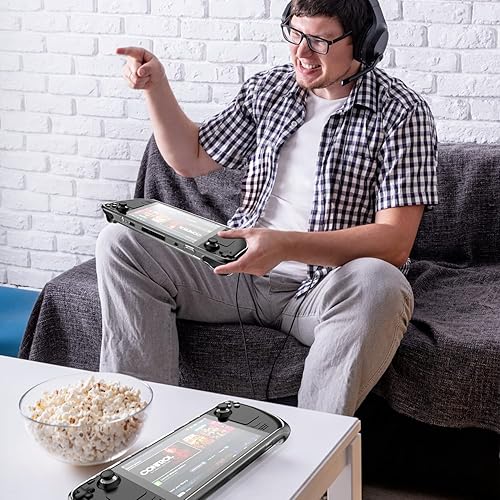 Miniatura 7 de Keruixin Funda transparente para cubierta de vapor con soporte funda protectora de policarbonato y poliuretano termoplástico con soporte para