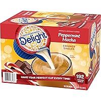 Vista 141 de International Delight Crema de café, caramelo macchiato, crema saborizada refrigerada, botella de 32 onzas líquidas