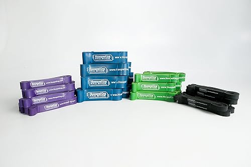 Miniatura 8 de P.R.O. Bandas para entrenamiento de bandas de resistencia de baloncesto (banda única - 4 niveles para elegir | Perfecto para mejorar la explosividad