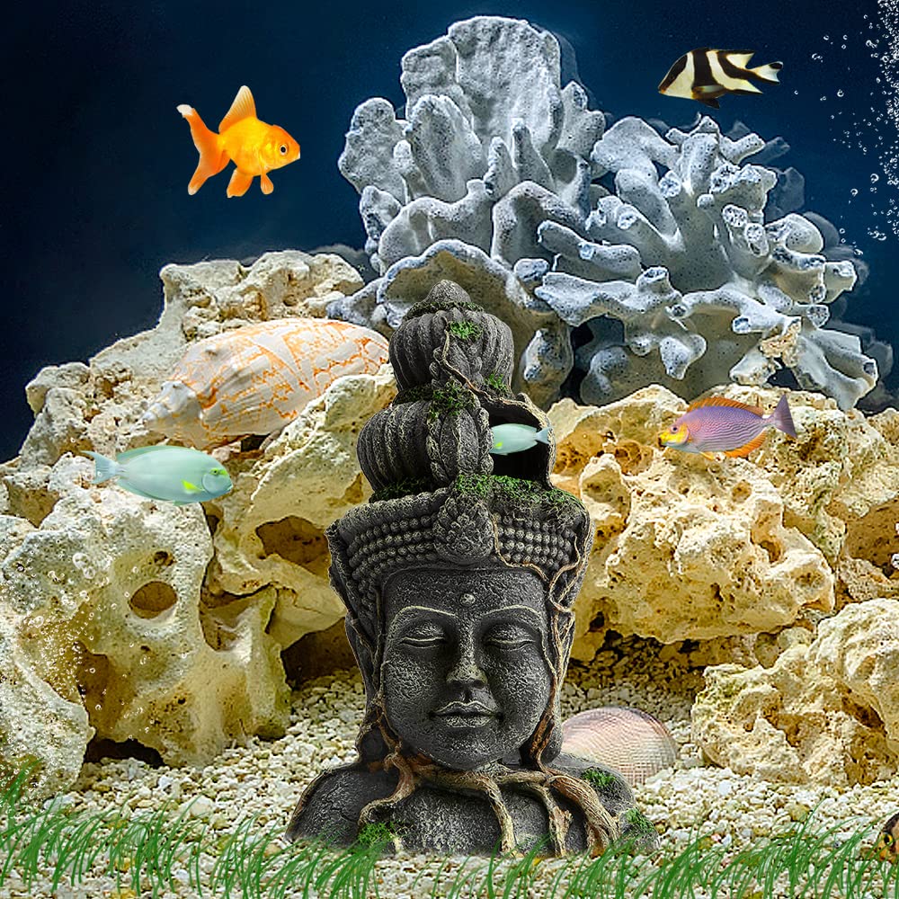 Buddha Aquarium Dekoration Bronze Buddha Aquarium Höhle für Fische