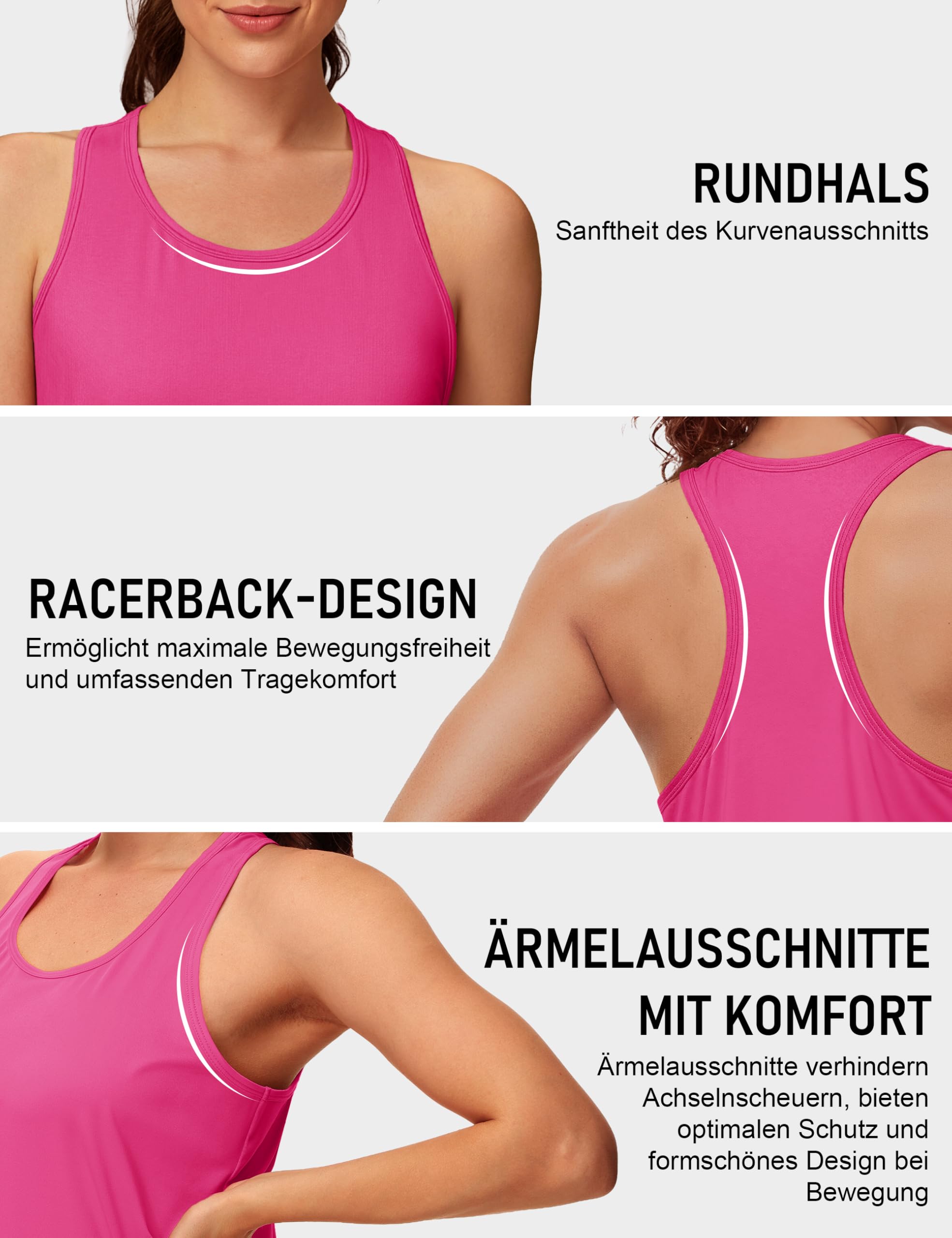MAGCOMSEN Camiseta de tirantes para mujer, ligera, sin mangas, de secado rápido, deportiva, para correr, fitness, verano, para exteriores