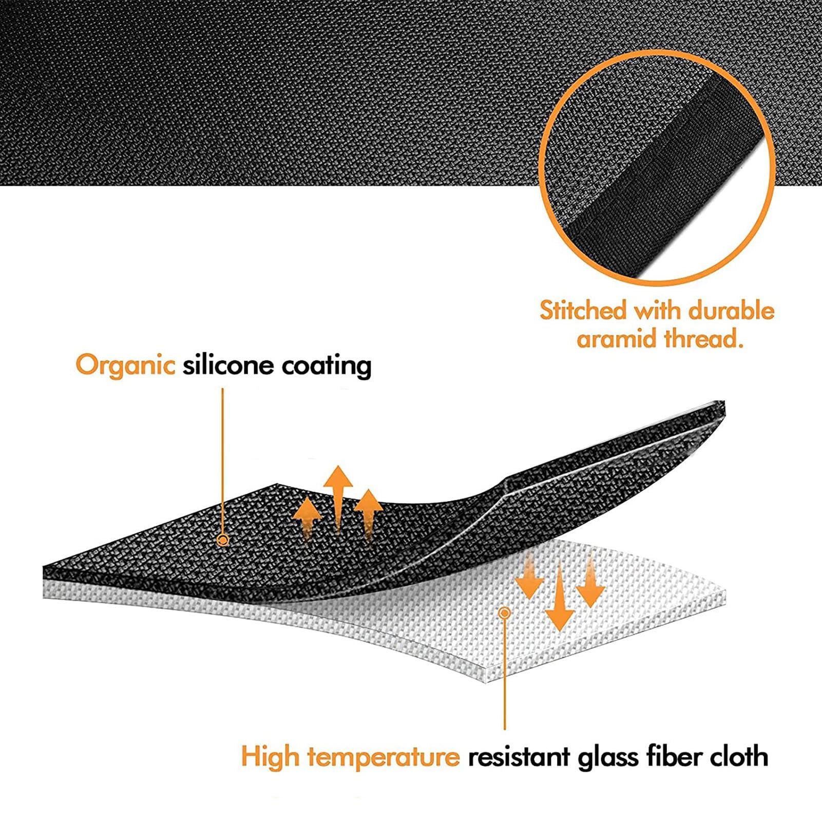 Tapis de Cuisson pour Plancha Protection Temps Pour Cuisson Extérieure