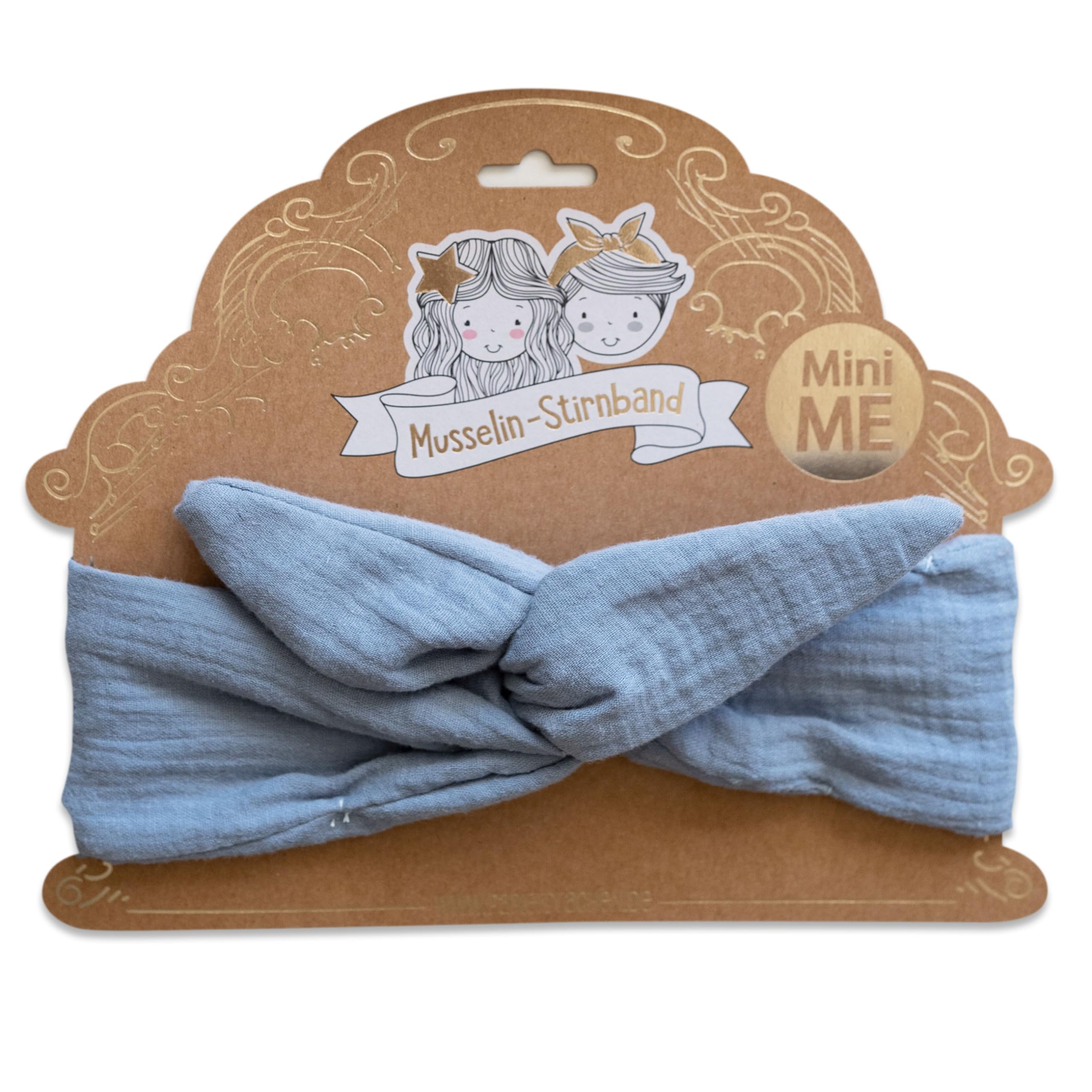 Papierdrachen Fascia per capelli in mussola per bambini da legare – Nastro nodo – Fascia per capelli – Accessori per capelli – Autunno ed Estate –