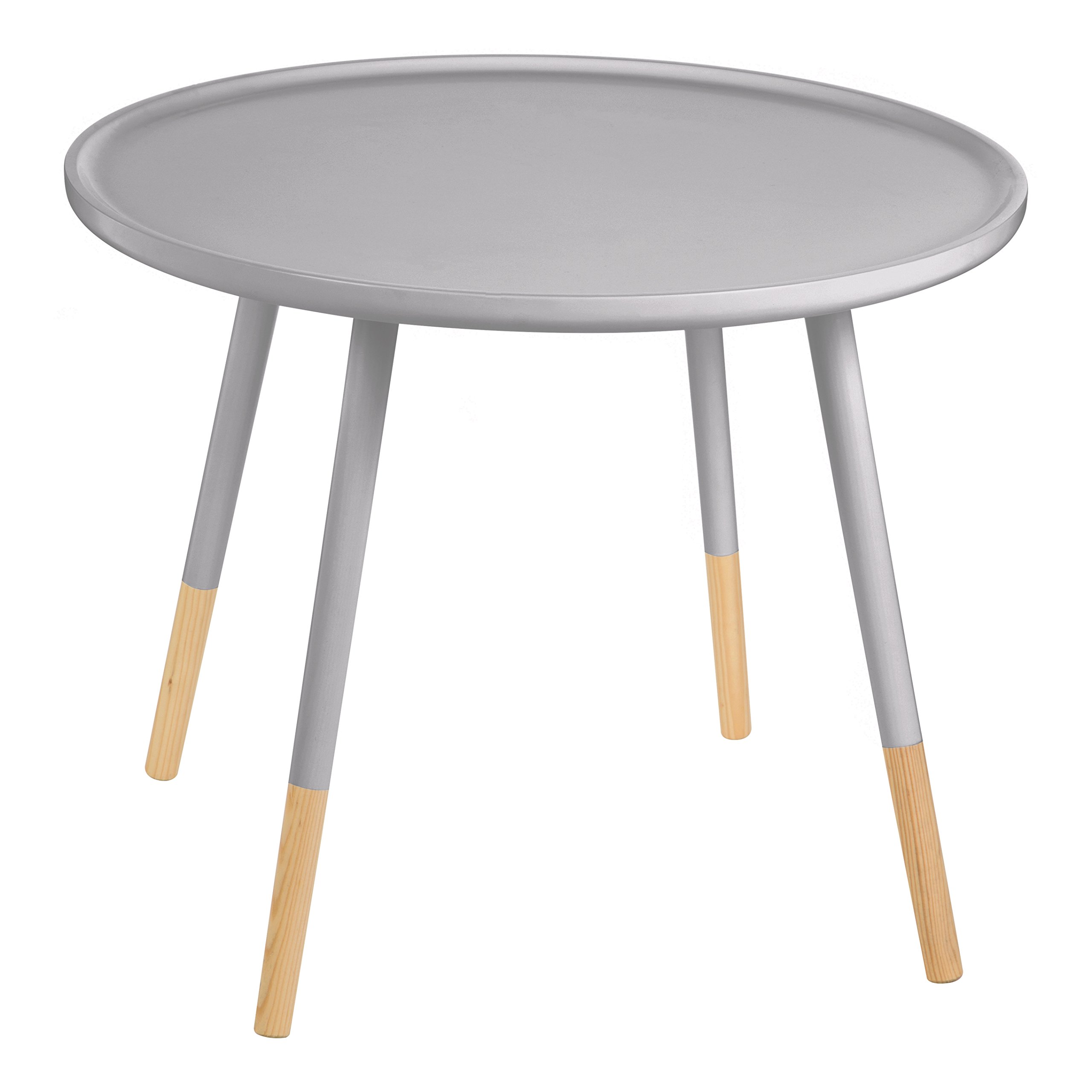 Viborg Grey Large Round Side Table - Grey