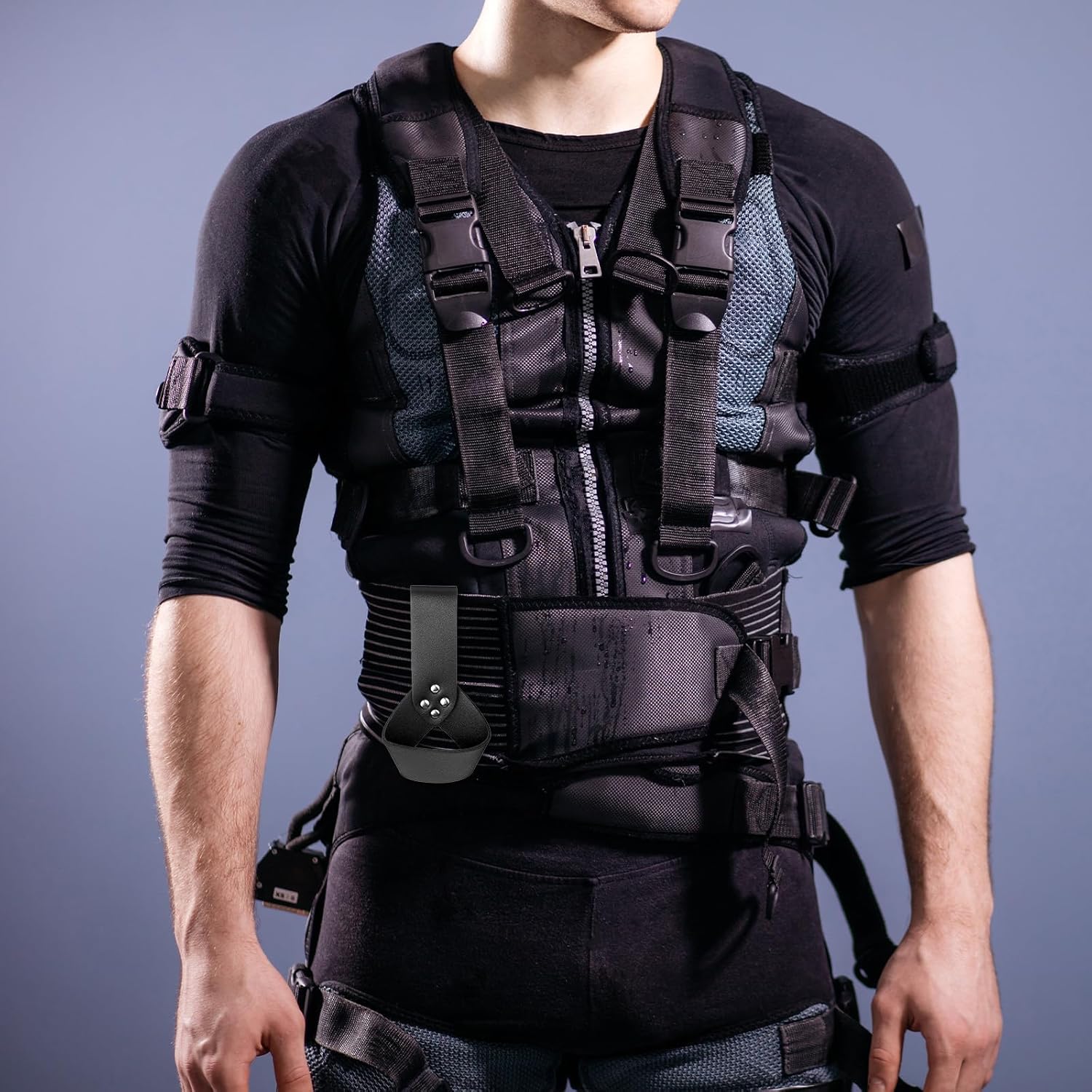 Jeffdad 2 Pcs Medieval Renaissance Belt Sword Holder Sheath Scabbard Belt for Adult Men Cosplay Props Knight Leather SwordHolder Belt Accessories Brown, Black - Image 5