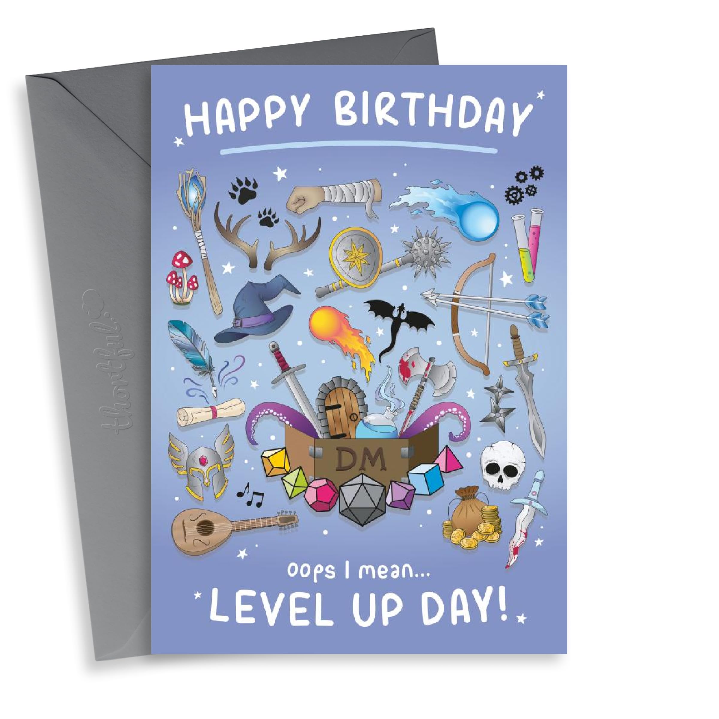 Fun Birthday Card - Dungeons and Dragons